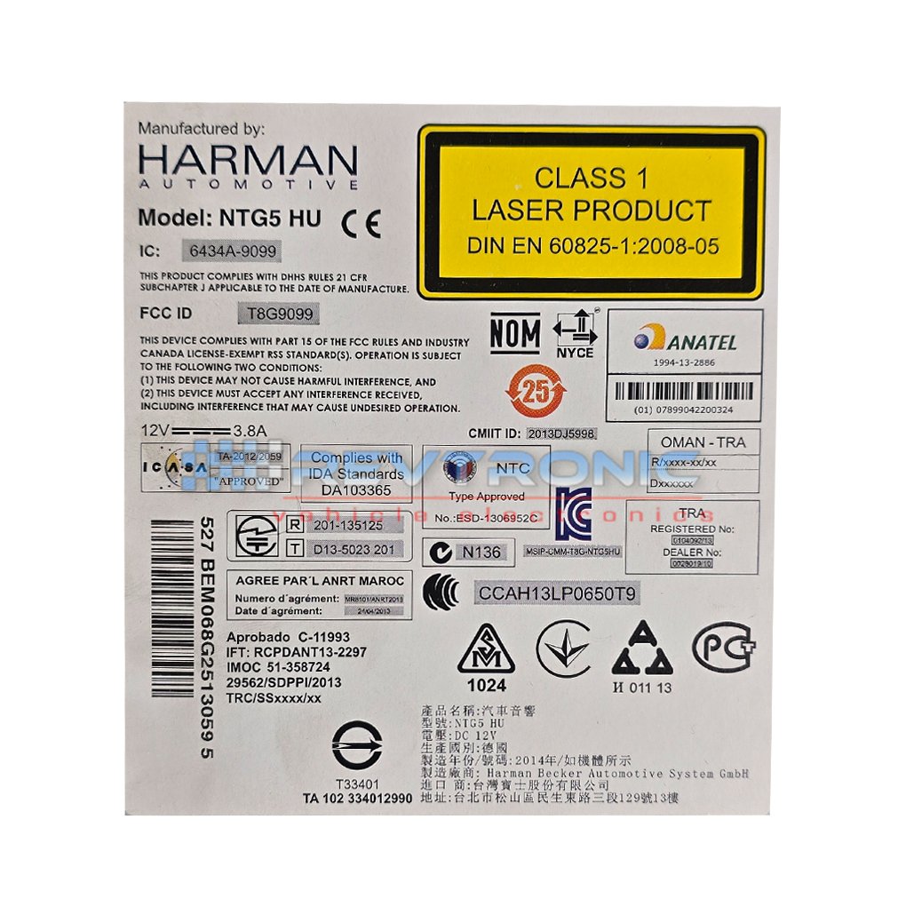 Harman NTG5 HU Repair